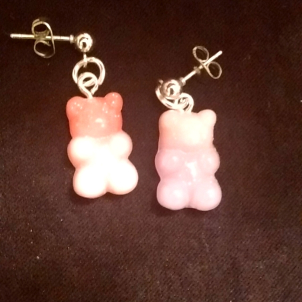 Pink Gummies Bear Earrings